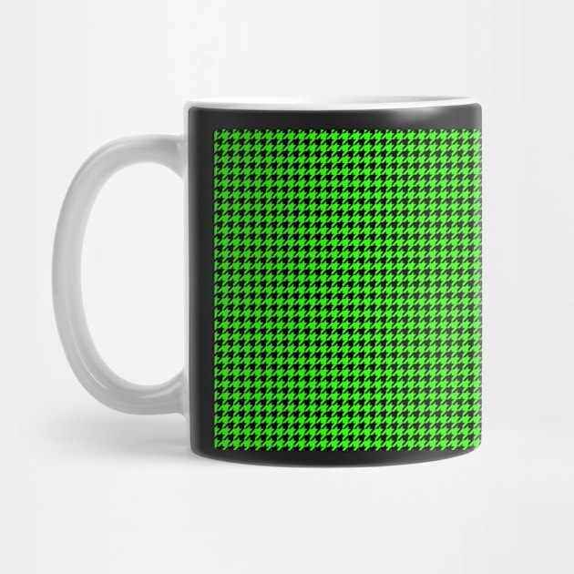 Black and Green Houndstooth by CraftyCatz